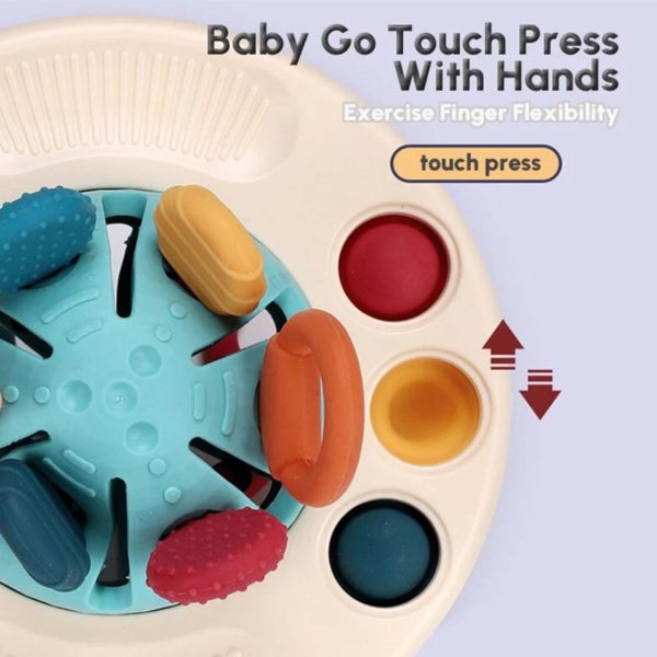 FocusToys® Baby Montessori Sensory Pull String Teething Toy - Image 8