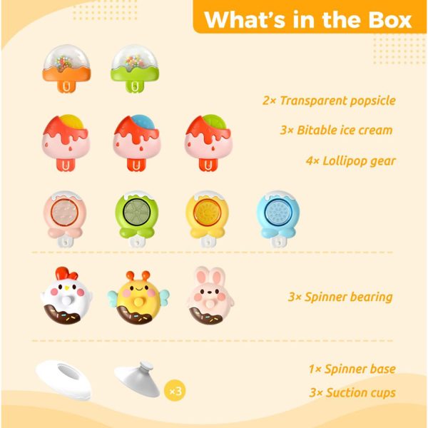 FocusToys® Candy Suction Cup Spinner Sensory Toy - Image 15