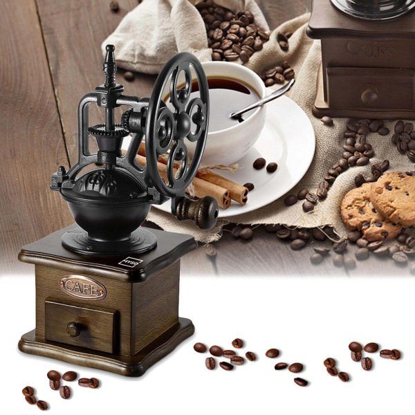 MYSO® Vintage Manual Coffee Grinder with Ceramic Burr - Image 4