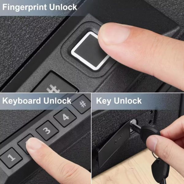 FocusOutdoor® Biometric Fingerprint 3-Way Access Gun Safe - Image 6