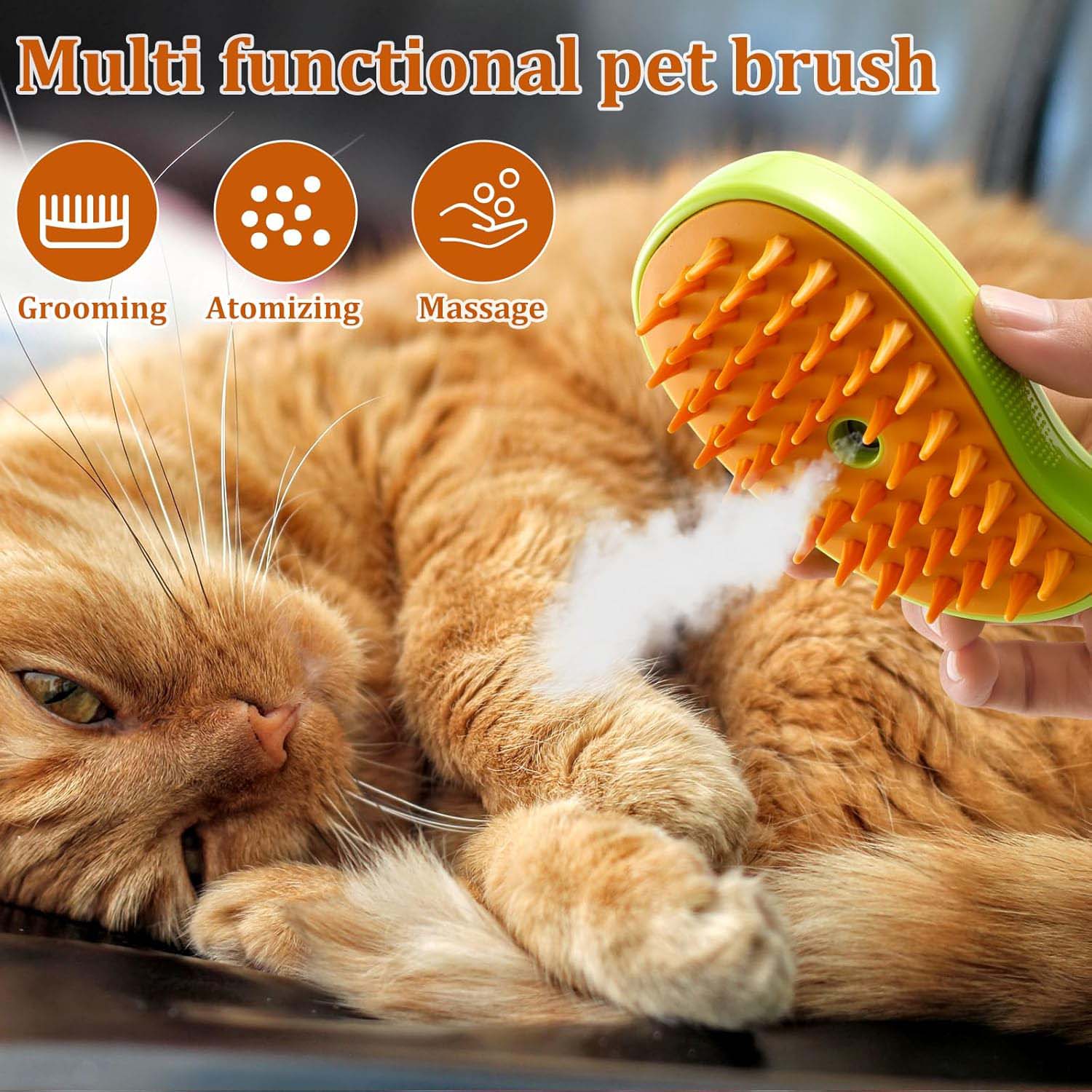 FocusPet® 3-in-1 Pet Steam Grooming Brush - Image 5