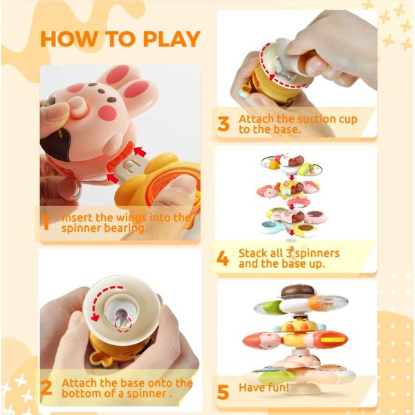 FocusToys® Candy Suction Cup Spinner Sensory Toy - Image 10