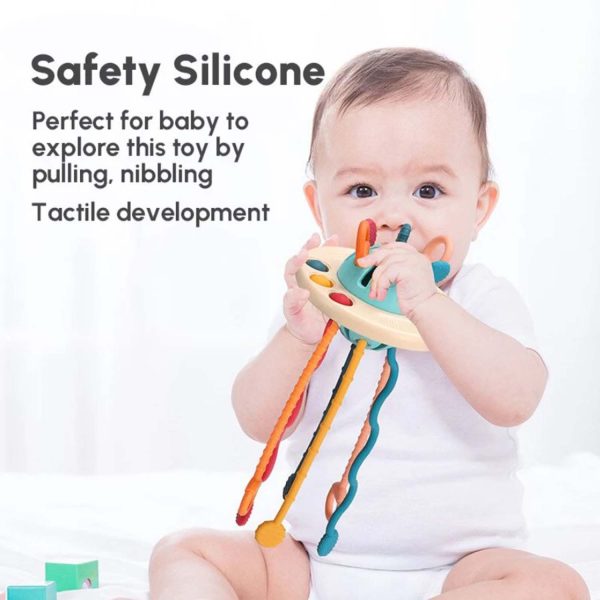 FocusToys® Baby Montessori Sensory Pull String Teething Toy - Image 12