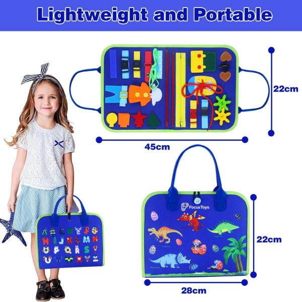 FocusToys® Montessori Felt Busy Book for Sensory Learning - Image 6