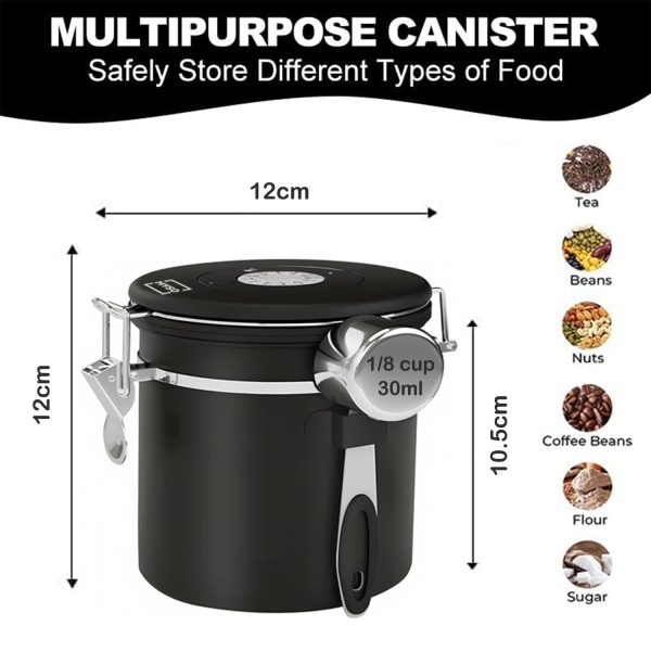 MYSO® Airtight Coffee Bean Storage Canister with Date Tracker - Image 6