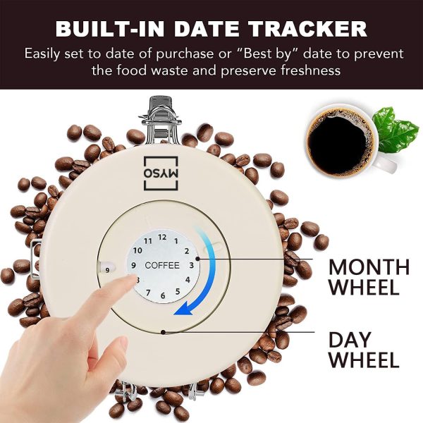 MYSO® Airtight Coffee Bean Storage Canister with Date Tracker - Image 5