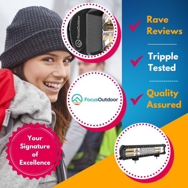 FocusOutdoor® 288W Amber & White LED Light Strobe Bar - Image 10