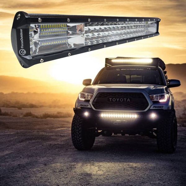 FocusOutdoor® 288W Triple Row LED Spot Flood Light Bar - Image 6