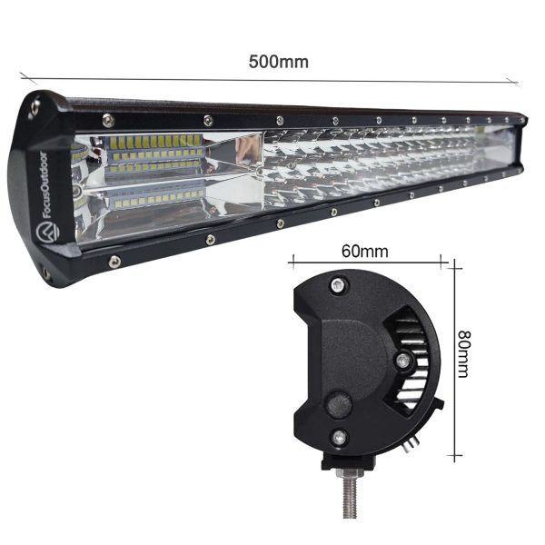 FocusOutdoor® 288W Triple Row LED Spot Flood Light Bar - Image 10