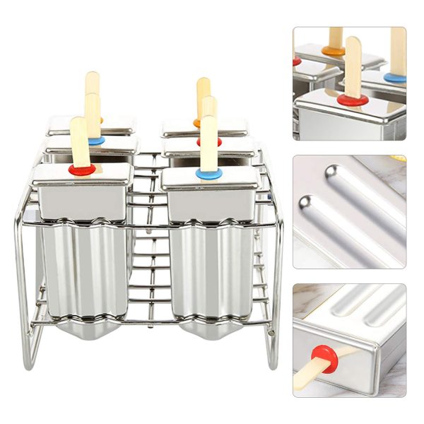 Reusable Stainless Steel Ice Cream Popsicle Moulds - Image 6