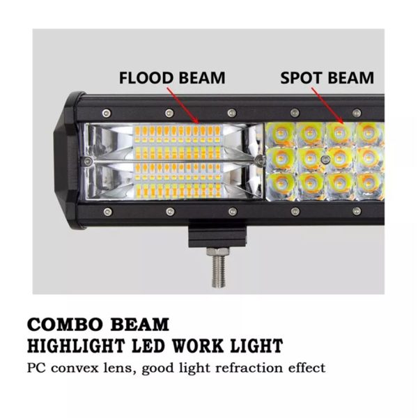 FocusOutdoor® 288W Amber & White LED Light Strobe Bar - Image 3