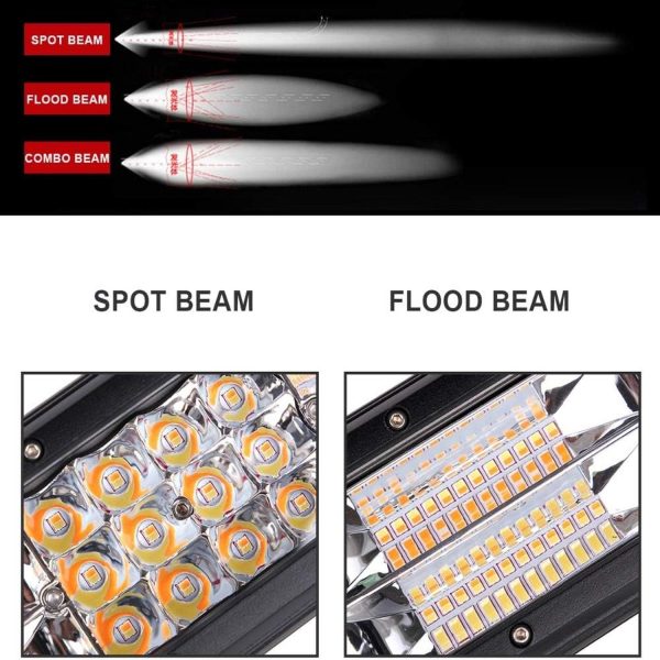 FocusOutdoor® 288W Amber & White LED Light Strobe Bar - Image 7
