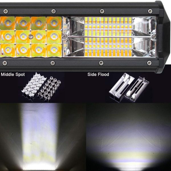 FocusOutdoor® 288W Amber & White LED Light Strobe Bar - Image 8