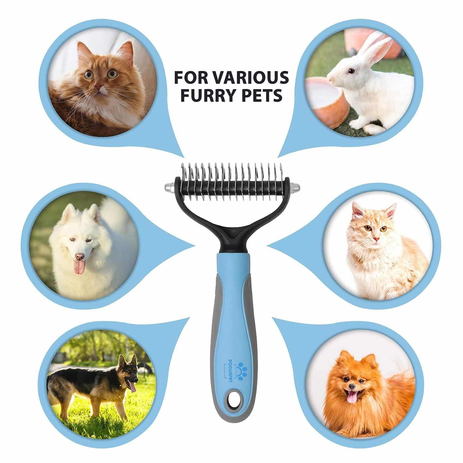 FocusPet® Double-Sided Pet Grooming Brush - Image 6