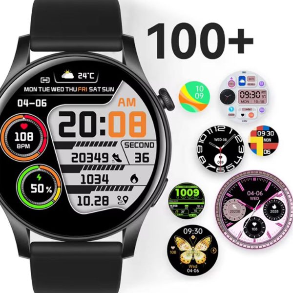 with this smartwatch with AMOLED display
