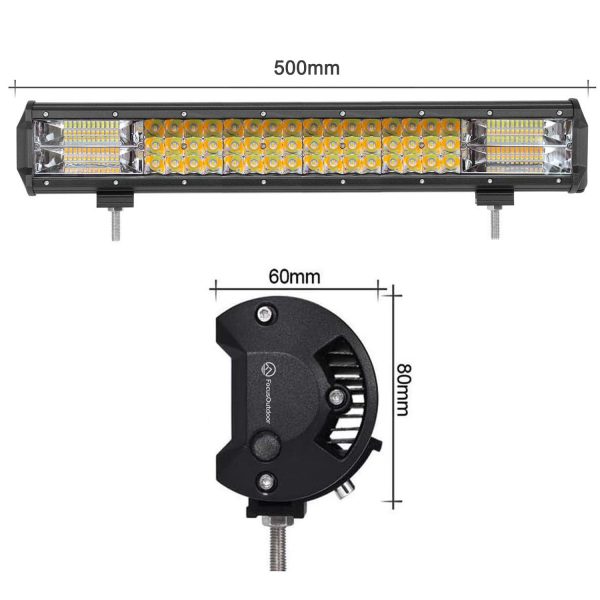 FocusOutdoor® 288W Amber & White LED Light Strobe Bar - Image 9
