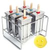 Reusable Stainless Steel Ice Cream Popsicle Moulds
