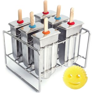 Reusable Stainless Steel Ice Cream Popsicle Moulds