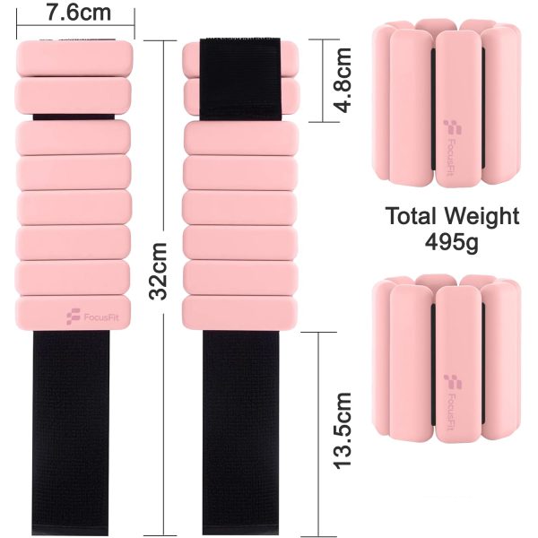 FocusFit® Adjustable Wrist & Ankle Weights Set - Image 9
