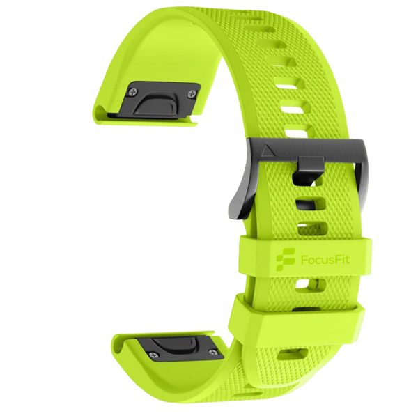 FocusFit® 26mm EasyFit Silicone Strap for Garmin Fenix 5X/6X/7X - Image 9