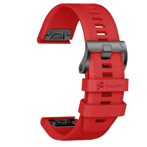 FocusFit® 26mm EasyFit Silicone Strap for Garmin Fenix 5X/6X/7X - Image 21