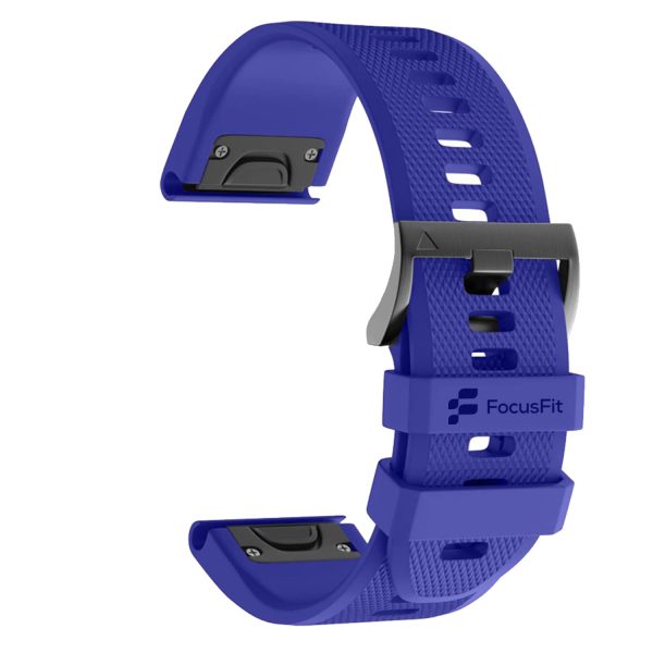 FocusFit® 26mm EasyFit Silicone Strap for Garmin Fenix 5X/6X/7X - Image 23
