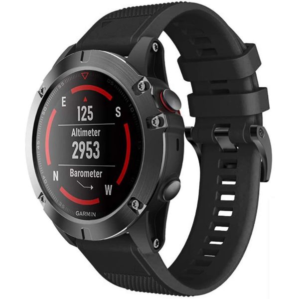 FocusFit® 26mm EasyFit Silicone Strap for Garmin Fenix 5X/6X/7X - Image 11