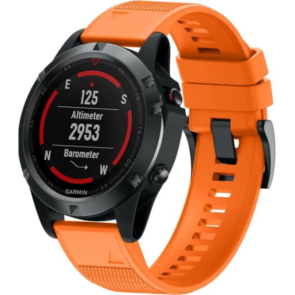 FocusFit® 26mm EasyFit Silicone Strap for Garmin Fenix 5X/6X/7X - Image 18