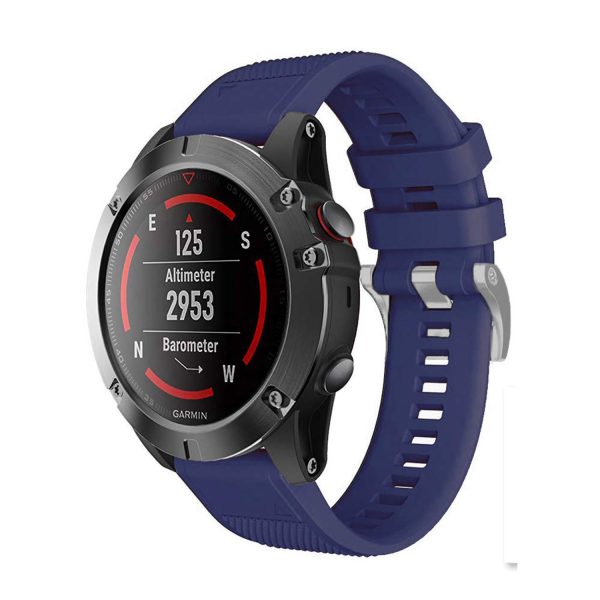 FocusFit® 26mm EasyFit Silicone Strap for Garmin Fenix 5X/6X/7X - Image 15