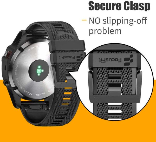 FocusFit® EasyFit Silicone 26mm Straps Bundle for Garmin Fenix 7X/6X/5X - Image 14
