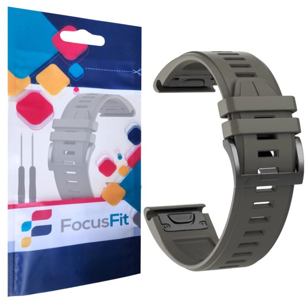 FocusFit® 22mm EasyFit Silicone Strap for Garmin Fenix 6/7