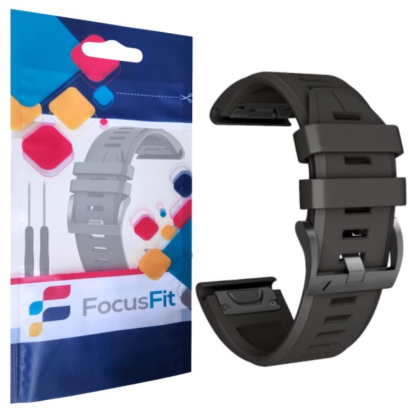 FocusFit® 22mm EasyFit Silicone Strap for Garmin Fenix 6/7