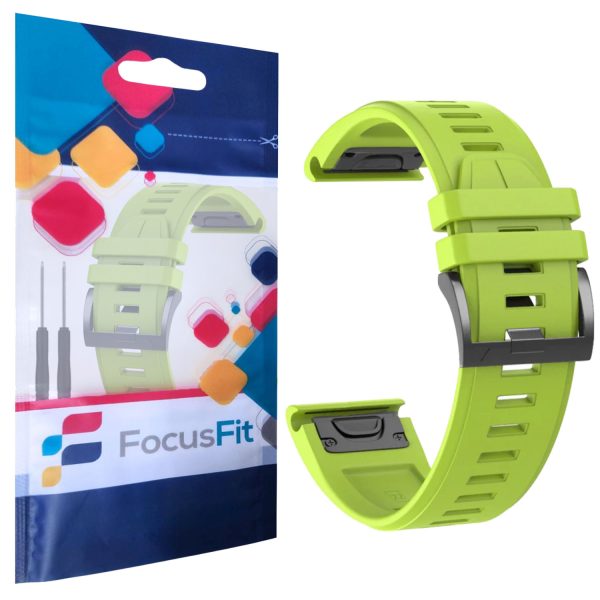FocusFit® 22mm EasyFit Silicone Strap for Garmin Fenix 6/7