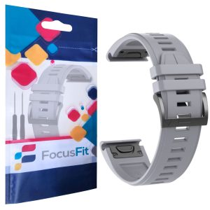 FocusFit® 22mm EasyFit Silicone Strap for Garmin Fenix 6/7