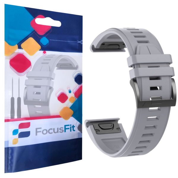 FocusFit® 22mm EasyFit Silicone Strap for Garmin Fenix 6/7