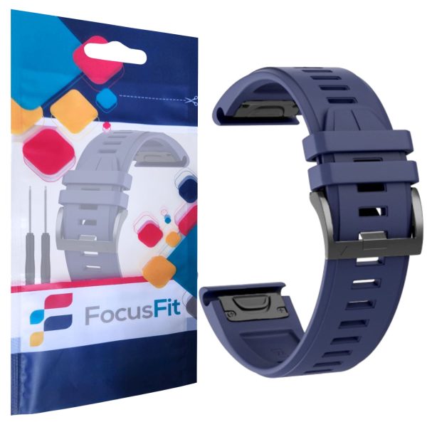 FocusFit® 22mm EasyFit Silicone Strap for Garmin Fenix 6/7