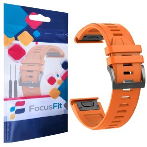 FocusFit® 22mm EasyFit Silicone Strap for Garmin Fenix 6/7