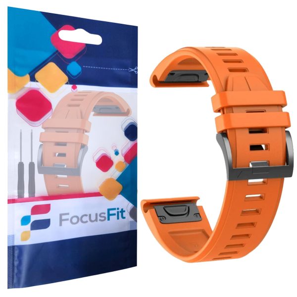 FocusFit® 22mm EasyFit Silicone Strap for Garmin Fenix 6/7