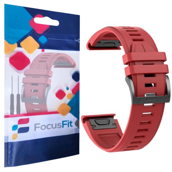 FocusFit® 22mm EasyFit Silicone Strap for Garmin Fenix 6/7