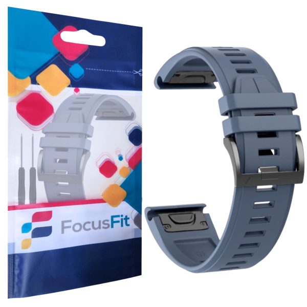 FocusFit® 22mm EasyFit Silicone Strap for Garmin Fenix 6/7