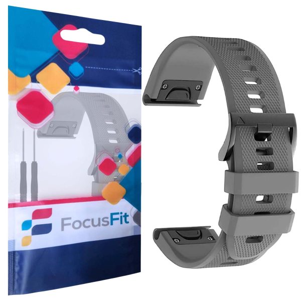 FocusFit® 22mm EasyFit Silicone Strap for Garmin Fenix 5/6/7 - Image 11