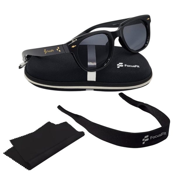 FocusFit® Trendy Unisex Wayfarer UV350 Sunglasses 6010-BL - Image 7