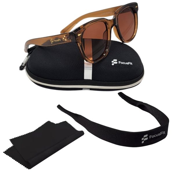 FocusFit® Trendy Unisex Wayfarer UV350 Sunglasses 6010-BR - Image 6