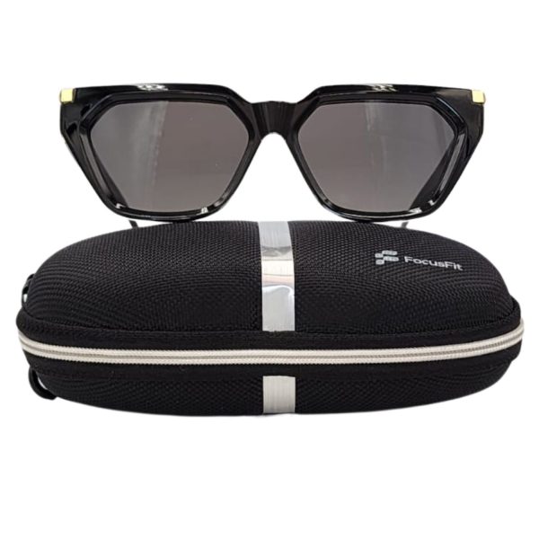 FocusFit® Geometric Luxury Sunglasses UV350 Protection 9214-BL - Image 4