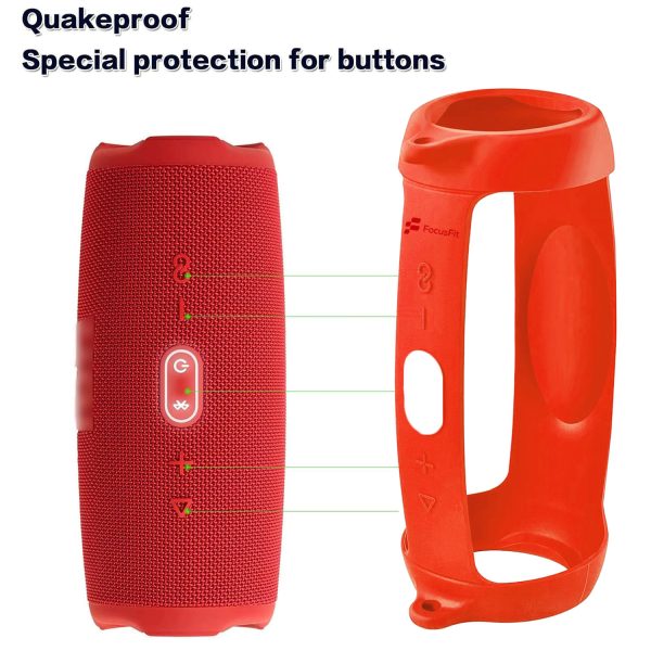 FocusFit® Silicone Cover & Shoulder Strap for JBL Charge 5 - Image 7
