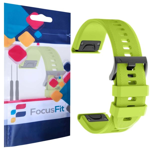FocusFit® 22mm EasyFit Silicone Strap for Garmin Fenix 5/6/7 - Image 7