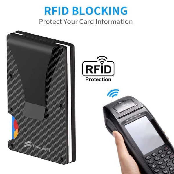 FocusFit® Carbon Fiber RFID Blocking Card Holder - Image 2