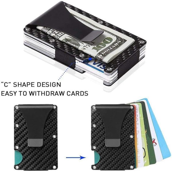 FocusFit® Carbon Fiber RFID Blocking Card Holder - Image 4