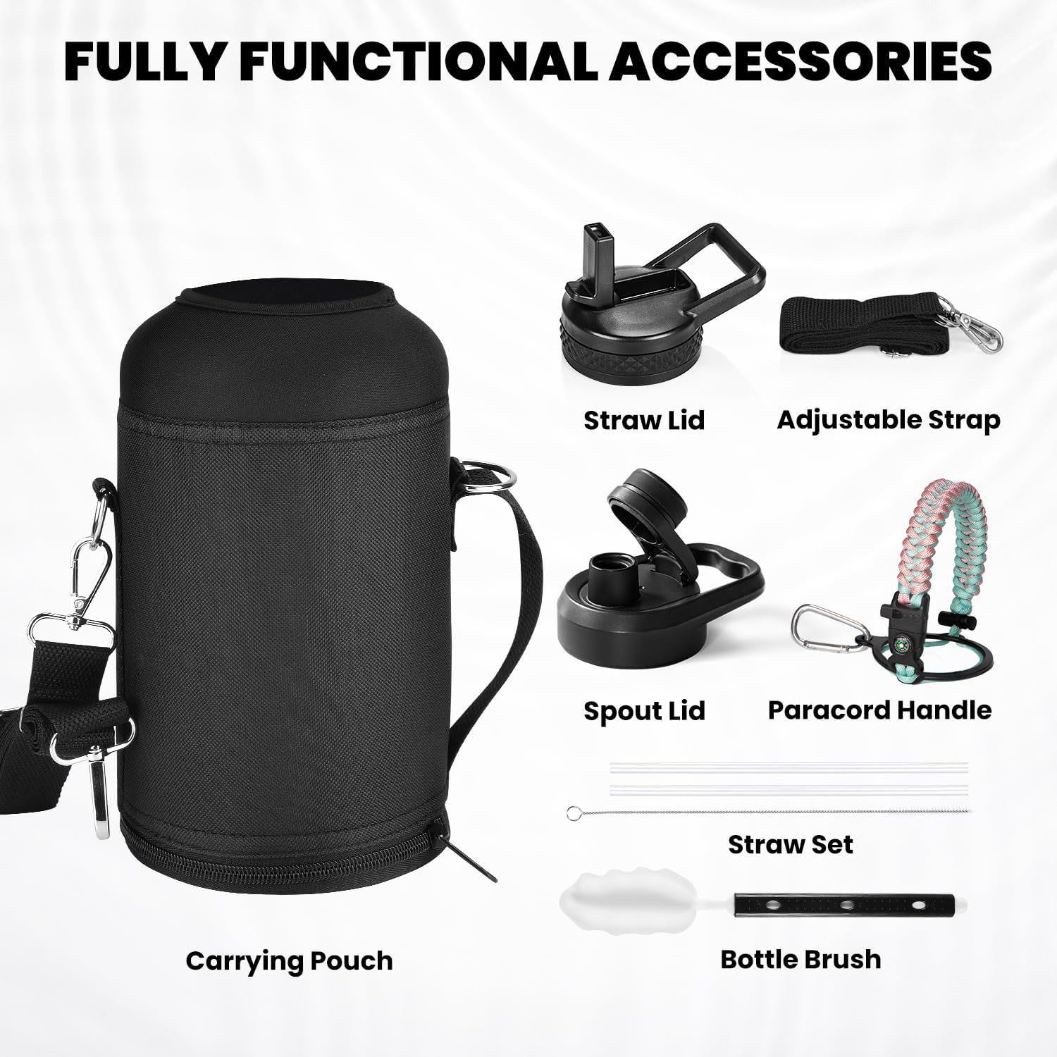 FocusFit® Triple Wall Stainless Steel 1.9L Insulated Water Bottle - Image 8