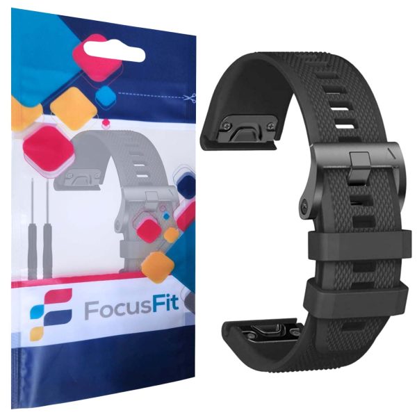 FocusFit® 22mm EasyFit Silicone Strap for Garmin Fenix 5/6/7 - Image 4